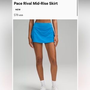 Lululemon Pace Rival Skirt
